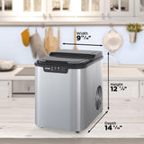 Danby 25 lbs. Countertop Ice Maker in Stainless Steel