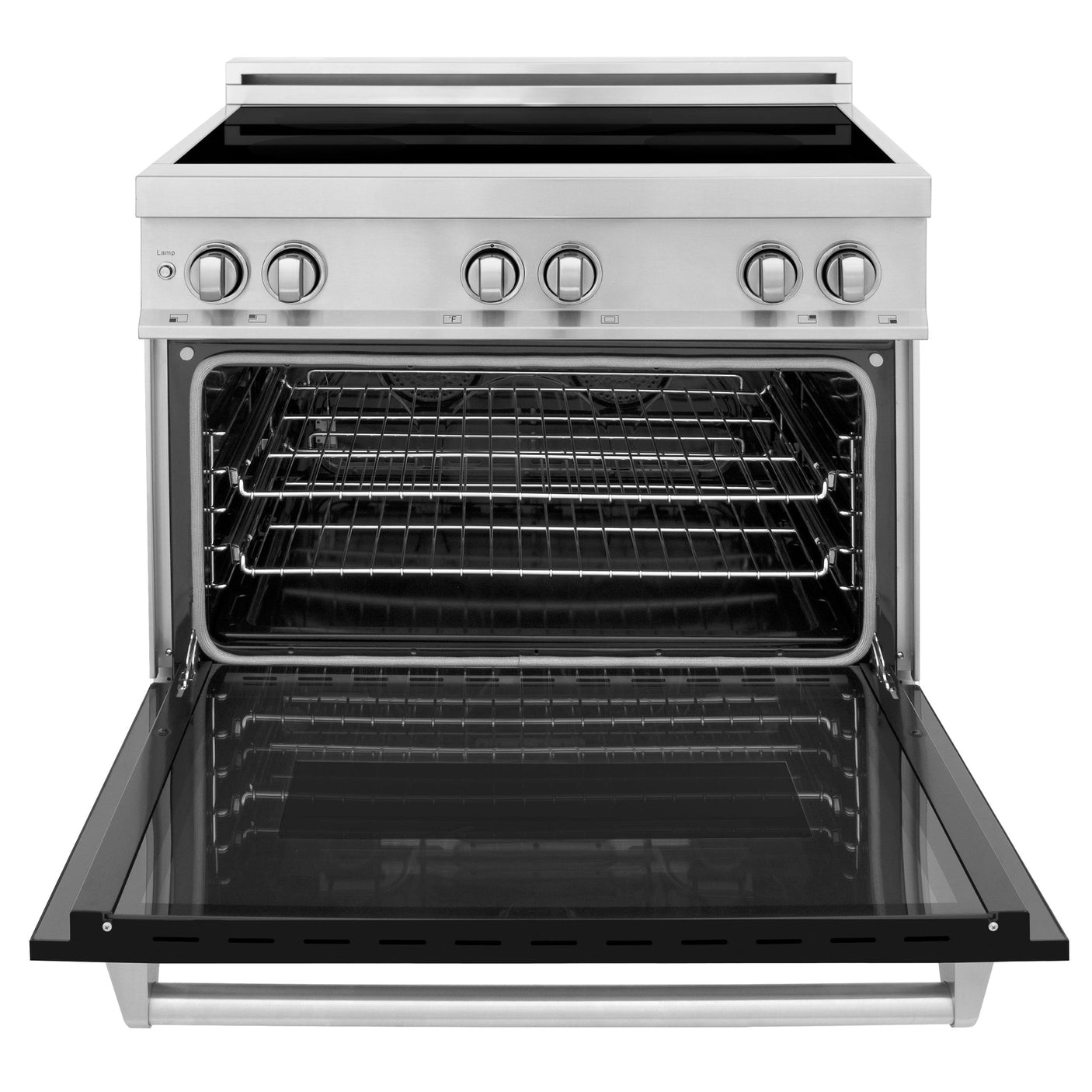 ZLINE 36" 4.6 cu. ft. Induction Range with a 5 Element Stove and Electric Oven in Stainless Steel (RAIND-36) [Color: Black Matte]