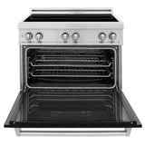 ZLINE 36" 4.6 cu. ft. Induction Range with a 5 Element Stove and Electric Oven in Stainless Steel (RAIND-36) [Color: Black Matte]