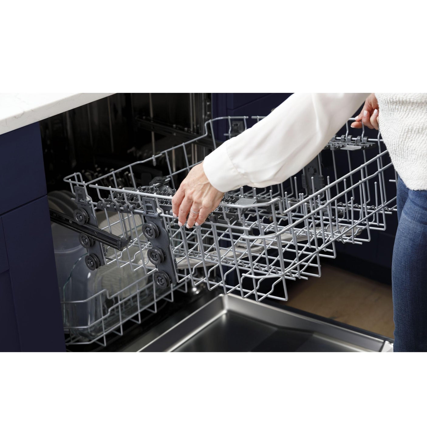 GE® ENERGY STAR® Front Control with Plastic Interior Dishwasher with Sanitize Cycle & Dry Boost