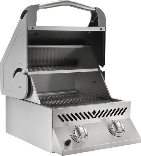 Built-In SIZZLE ZONE Head Stainless Steel with Two Infrared Burners