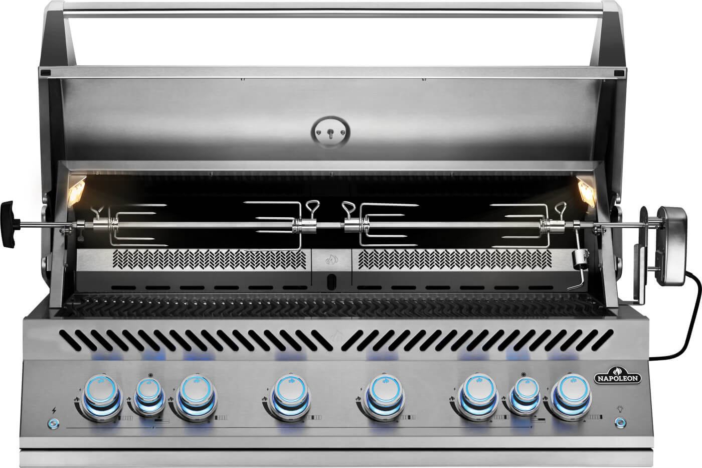 Built-In 700 Series 44 with Dual Infrared Rear Burners , Propane, Stainless Steel