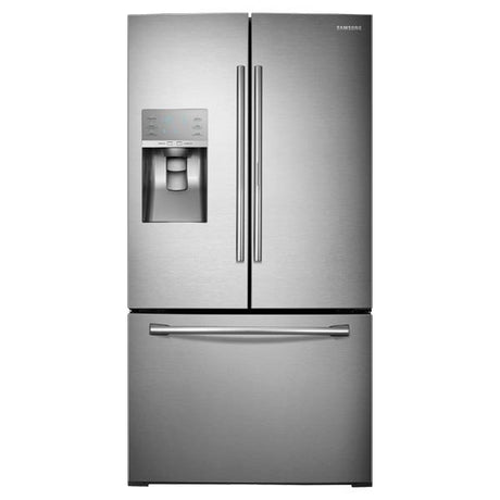 36" Wide, 30 cu. ft. Capacity 3-Door French Door Food ShowCase Refrigerator with Dual Ice Maker (Stainless Steel)