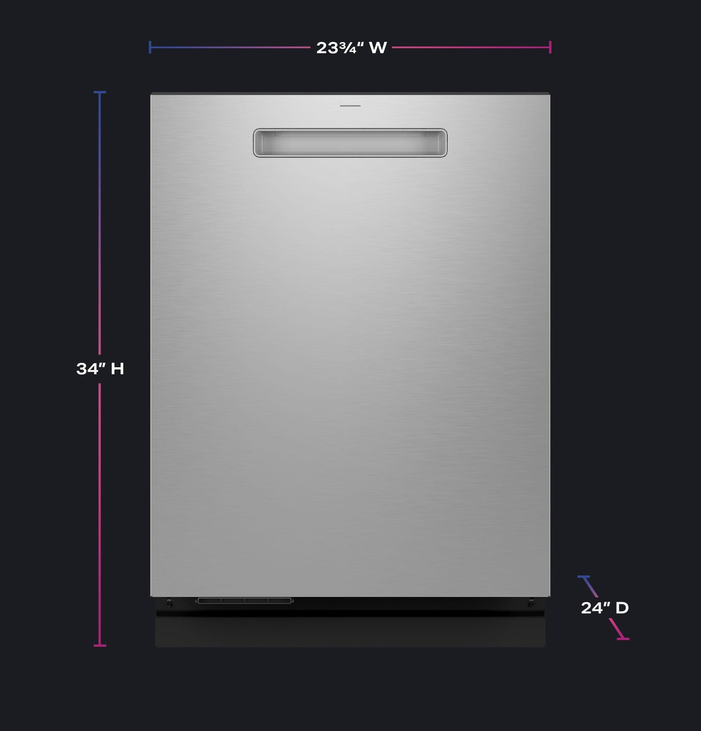 GE Profile™ ENERGY STAR Smart UltraFresh System Dishwasher with Microban™ Antimicrobial Technology with Deep Clean Washing 3rd Rack, 39 dBA