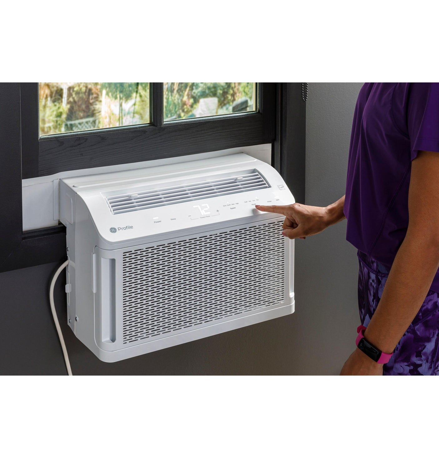 GE Profile ClearView™ ENERGY STAR® 12,200 BTU Inverter Smart Ultra Quiet Window Air Conditioner for Large Rooms up to 550 sq. ft.