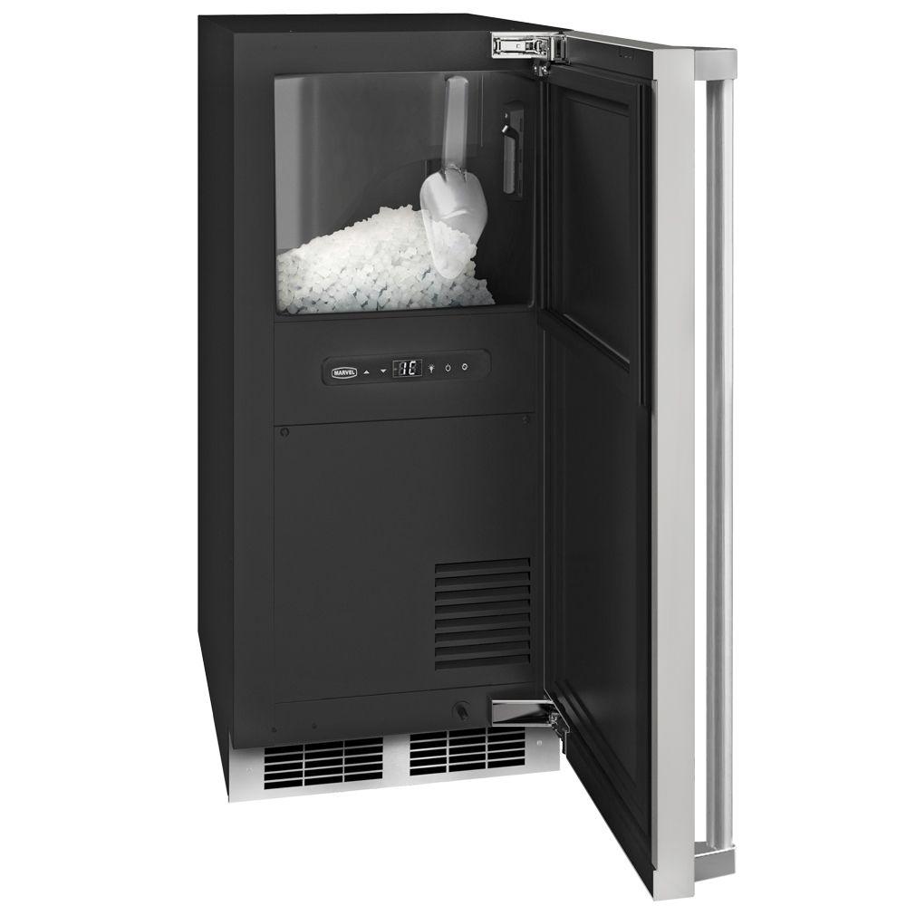 15-In Marvel Professional Nugget Ice Machine With Brightshield with Brightshield\u2122 - Yes, Door Style - Stainless Steel