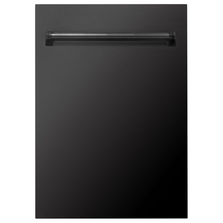 ZLINE 18" Tallac Series 3rd Rack Top Control Dishwasher with Traditional Handle, 51dBa [Color: Black Stainless Steel]