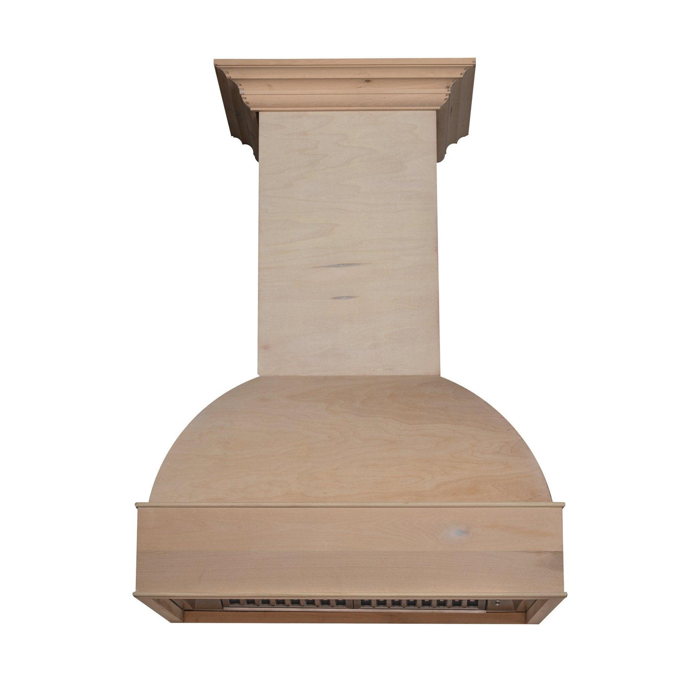 ZLINE Unfinished Wooden Wall Mount Range Hood - Includes Remote Blower 400/700CFM Options(369UF-RD/RS)