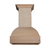 ZLINE Unfinished Wooden Wall Mount Range Hood - Includes Remote Blower 400/700CFM Options(369UF-RD/RS)