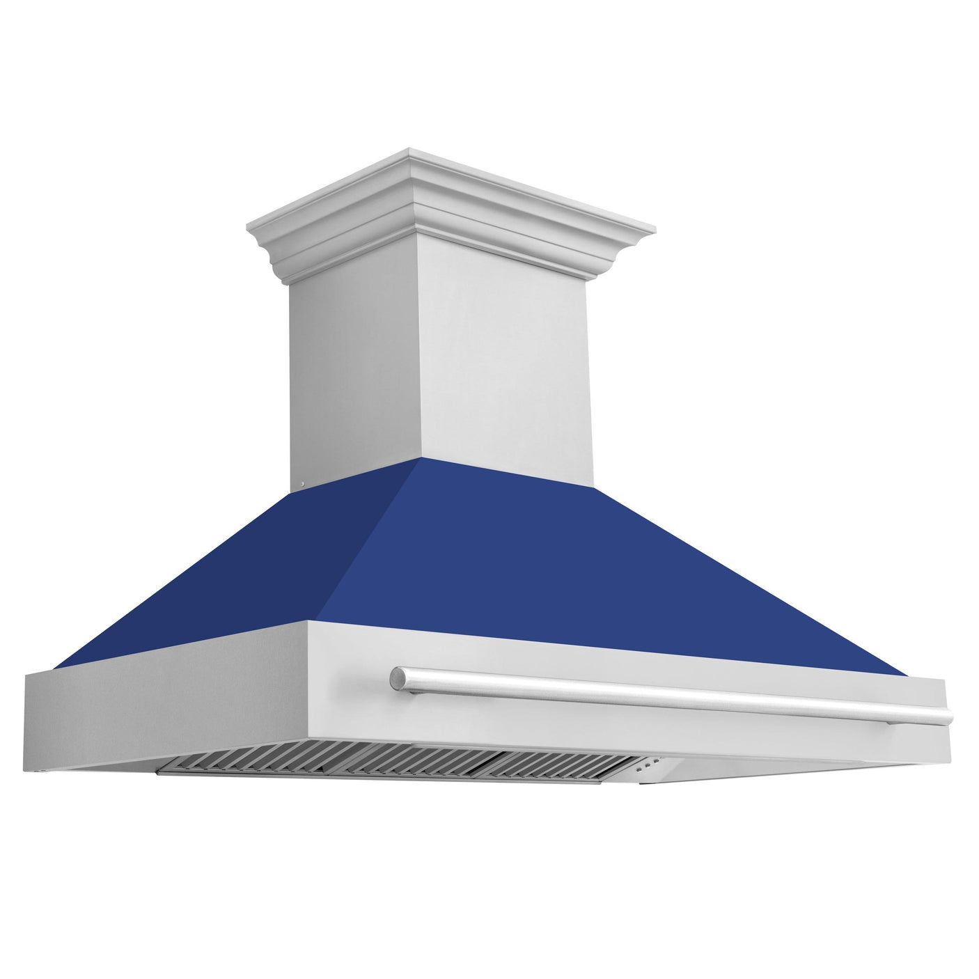 ZLINE 48 in. Stainless Steel Range Hood with Stainless Steel Handle (8654STX-48) [Color: Red Gloss]