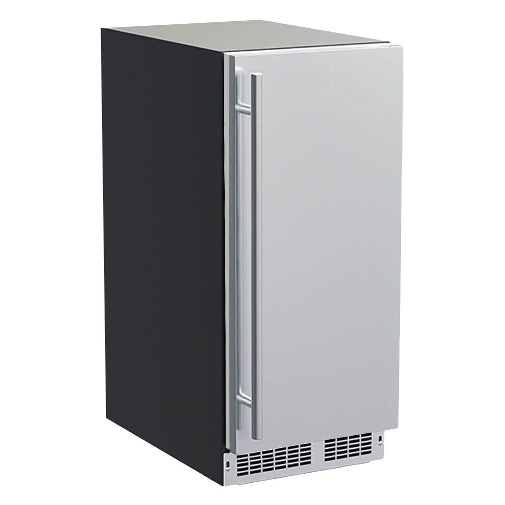 15 inch Nugget Ice Machine with Door Style - Stainless Steel