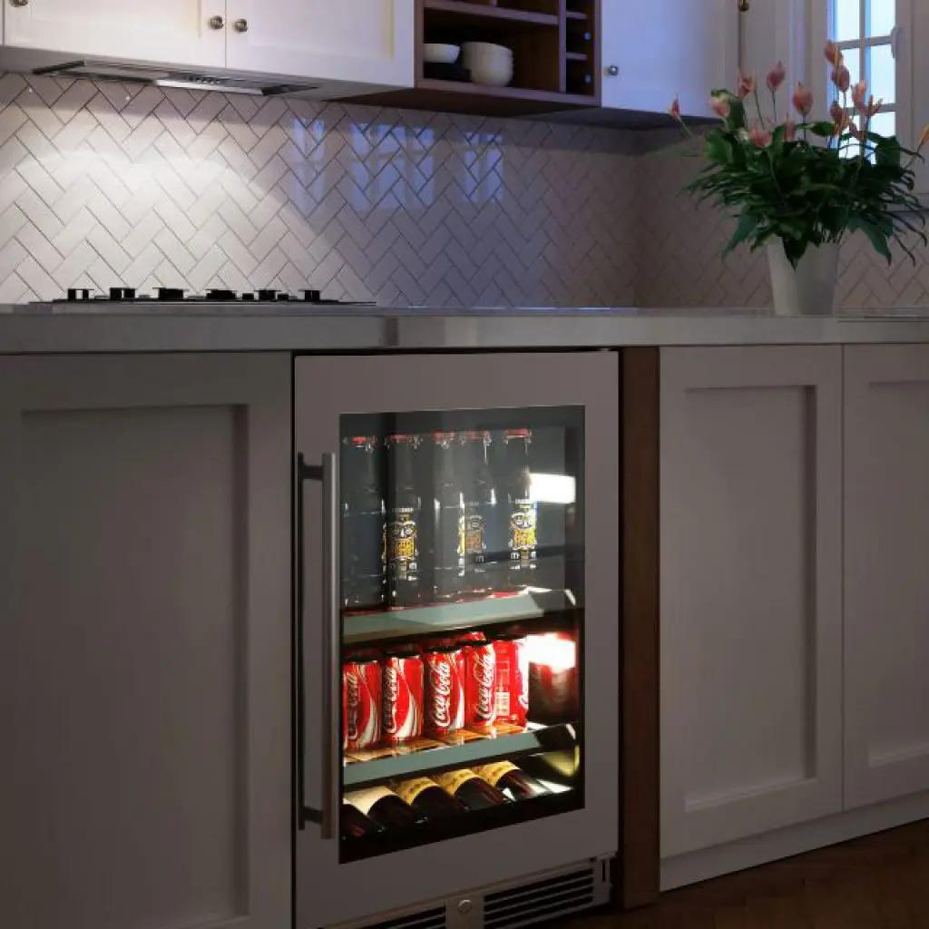 24" Beverage Center Overlay Glass RH