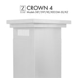 ZLINE Crown Molding 4 For Wall Range Hood (CM4-587/597/KE/KECOM-30/KZ)