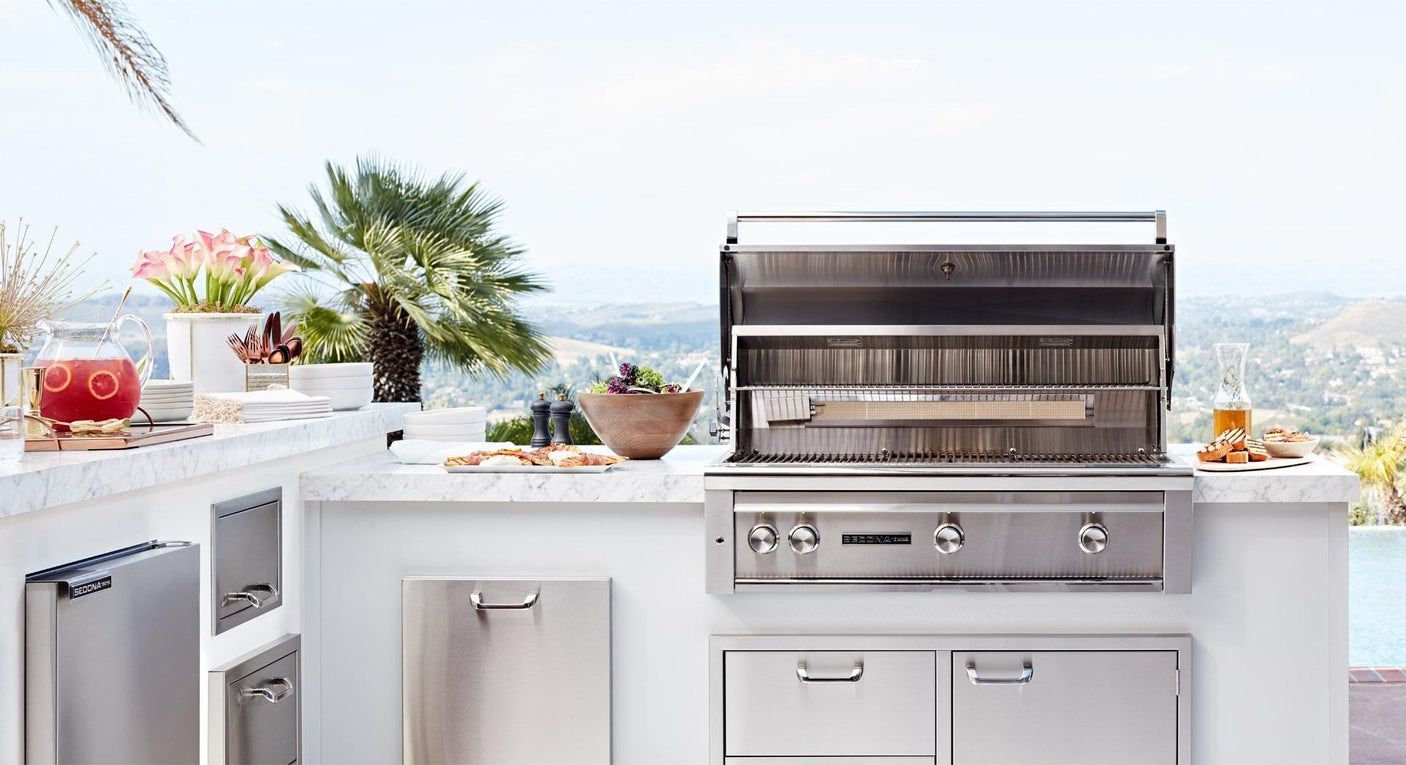 42" Sedona by Lynx Freestanding Grill with 3 Stainless Steel Burners, LP