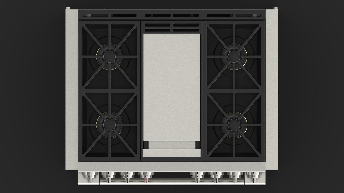 36" DUAL FUEL PRO RANGE WITH GRIDDLE