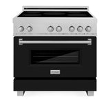 ZLINE 36" 4.6 cu. ft. Induction Range with a 5 Element Stove and Electric Oven (RAINDS-36) [Color: Black Matte]