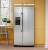 GE® ENERGY STAR® 23.0 Cu. Ft. Side-By-Side Refrigerator