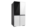 Bespoke 23 cu. ft. Counter Depth 4-Door Flex™ Refrigerator with Beverage Zone™ & Auto Open Door in White Glass