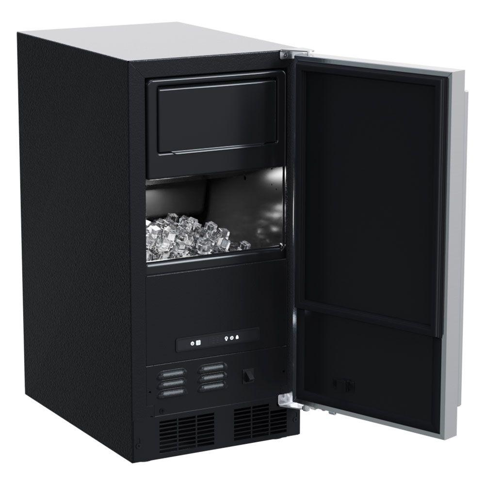 15-In Low Profile Built-In Clear Ice Machine With Factory-Installed Pump with Door Style - Stainless Steel