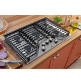 GE® 30" Built-In Gas Cooktop with 5 Burners and Dishwasher Safe Grates