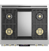 Monogram 36" Dual-Fuel Professional Range with 4 Burners and Griddle