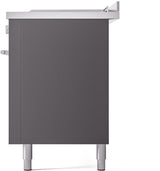 Professional Plus II 60 Inch Dual Fuel Liquid Propane Freestanding Range in Matte Graphite with Trim