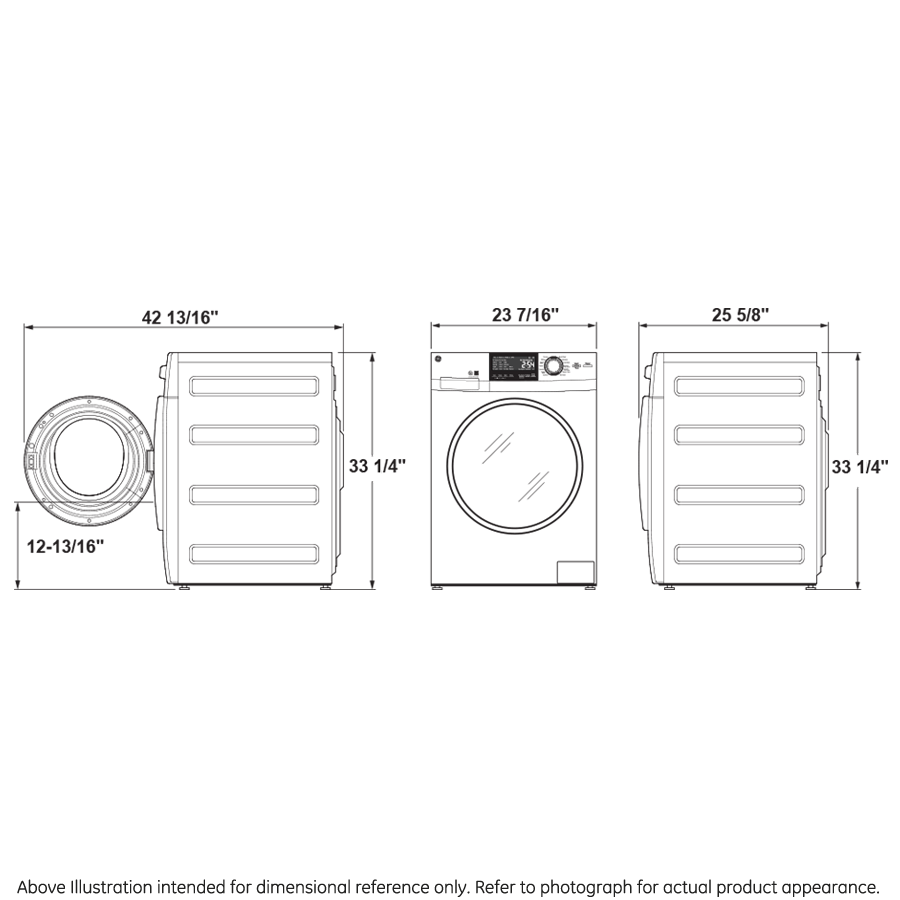 GE® 24" 2.4 cu. ft.Capacity Front Load Washer/Condenser Dryer Combo