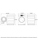 GE® 24" 2.4 cu. ft.Capacity Front Load Washer/Condenser Dryer Combo