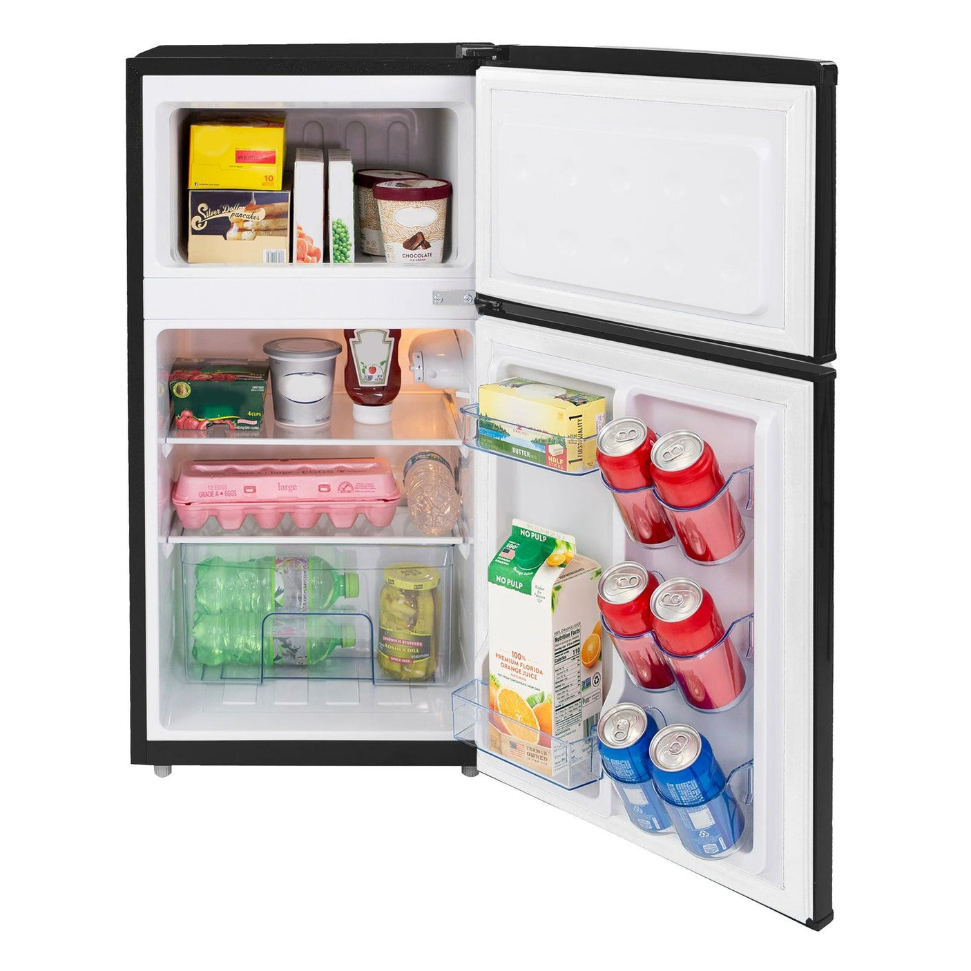 Avanti Retro Series Compact Refrigerator and Freezer, 3.0 cu. ft. - Black / 3.0 cu. ft.