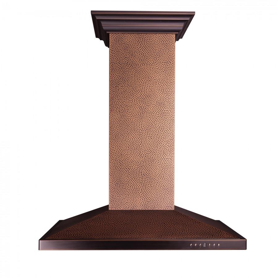 ZLINE Designer Series Hand Hammered Copper Island Mount Range Hood (8GL2Hi)