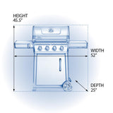 Freestyle 425 Gas Grill , Natural Gas, Graphite Grey