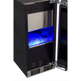 15" Clear Ice Machine with Sapphire Illuminice - Gravity Drain - Panel-Ready Solid Overlay Door with Integrated Right Hinge*