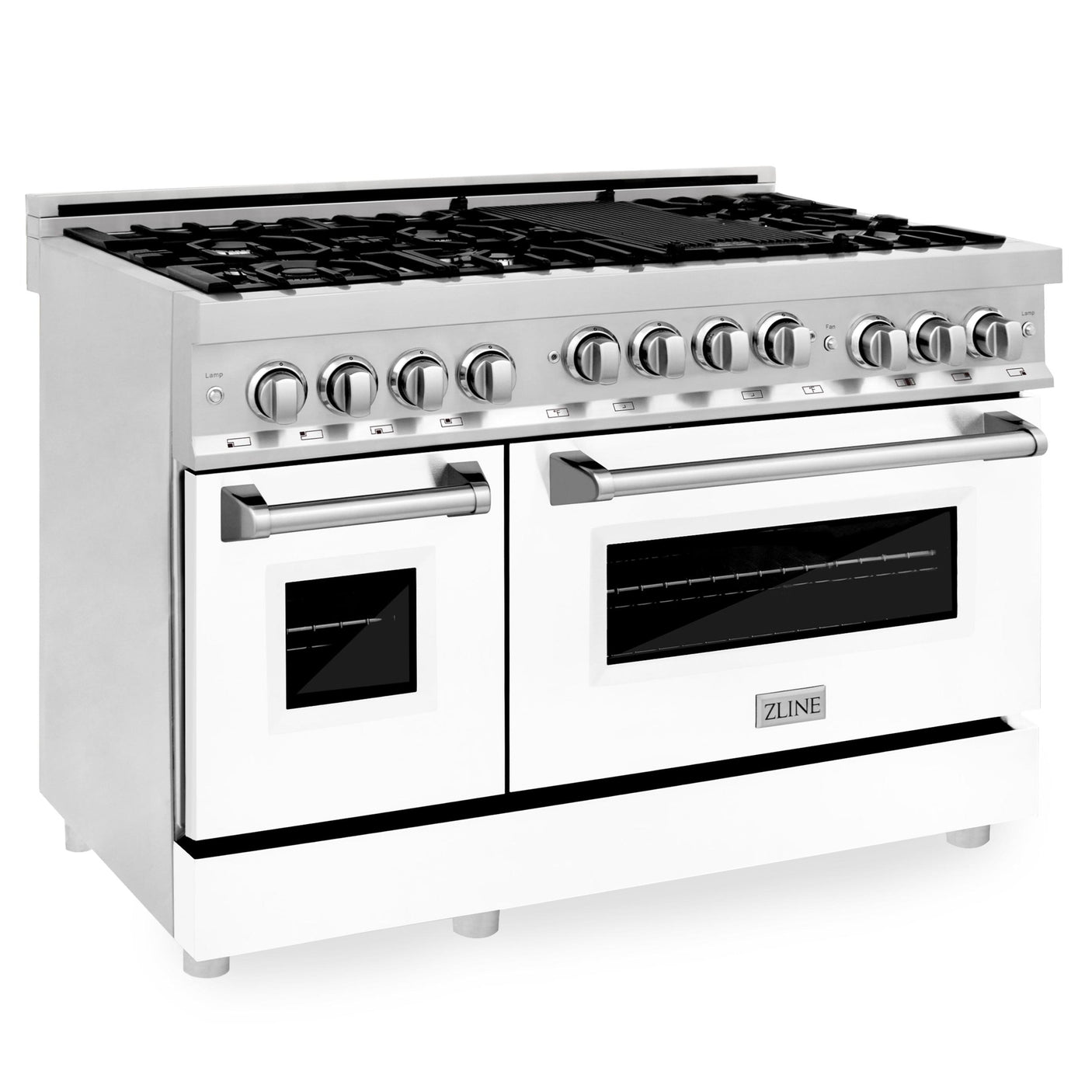 ZLINE 48" 6.0 cu. ft. Range with Gas Stove and Gas Oven in Stainless Steel (RG48) [Color: Stainless Steel]