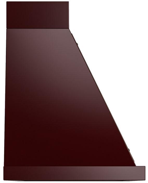 Nostalgie 48 Inch Burgundy Wall Mount Convertible Range Hood