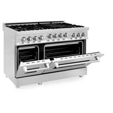 ZLINE 48" 6.0 cu. ft. Range with Gas Stove and Gas Oven in Stainless Steel (RG48) [Color: Stainless Steel]