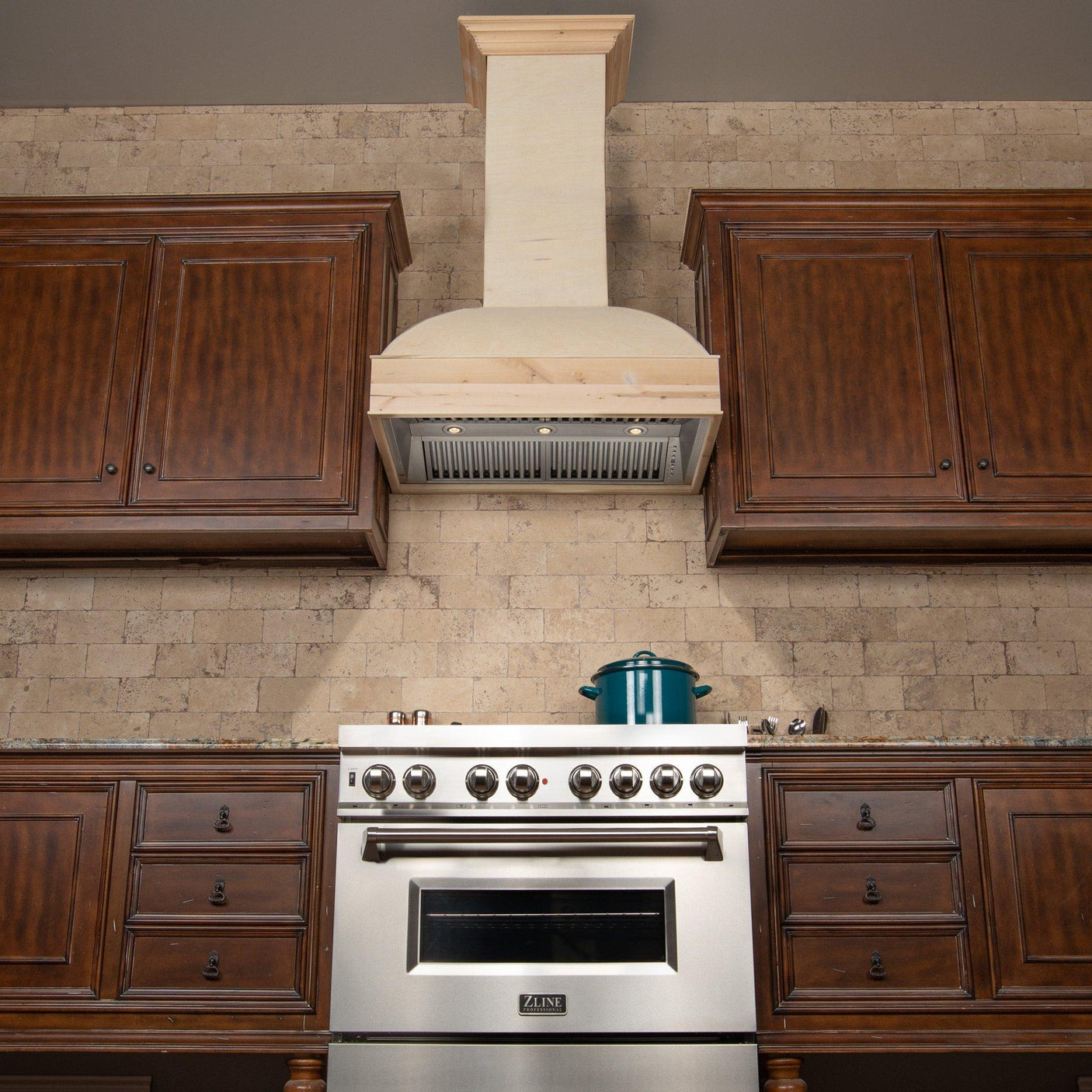 ZLINE Unfinished Wooden Wall Mount Range Hood - Includes Motor (369UF) [Size: 30 inch]