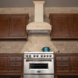 ZLINE Unfinished Wooden Wall Mount Range Hood - Includes Motor (369UF) [Size: 30 inch]