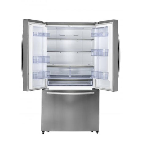 36 Inch Free Standing Counter Depth French Door Refrigerator In Stainless Steel