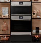 Café™ 30" Smart Single Wall Oven with Convection in Platinum Glass