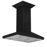 ZLINE 36 in. Designer Series Oil-Rubbed Bronze Island Mount Range Hood (8KL3iB-36)