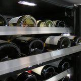 24" Wine Cooler 1 Zone SS Glass RH