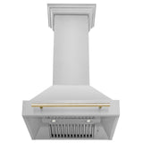 ZLINE 30 in. Autograph Edition Stainless Steel Range Hood with Stainless Steel Shell and Handle (8654STZ-30) [Color: Gold]