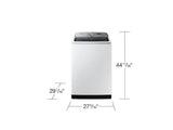 5.1 cu. ft. Large Capacity Smart Top Load Washer with ActiveWave™ Agitator and Super Speed Wash in White