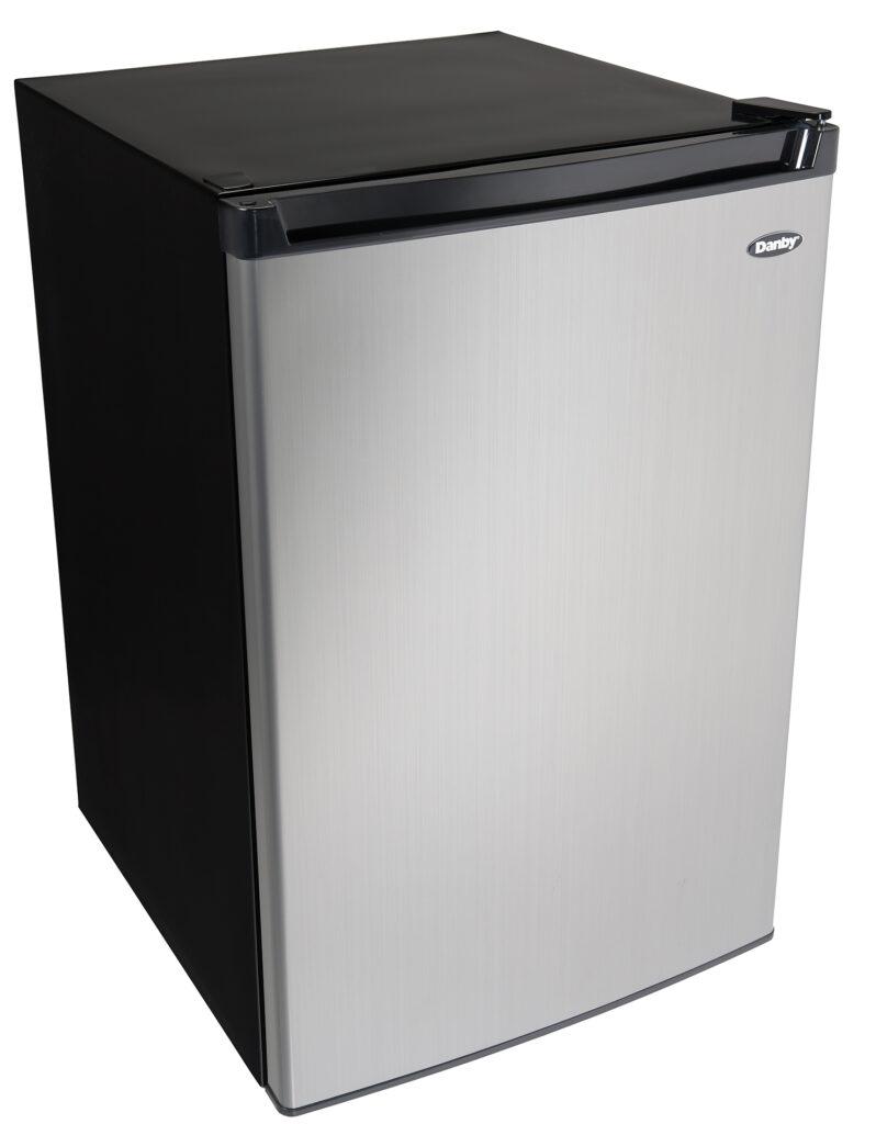 Danby 4.5 cu. ft. Compact Fridge with True Freezer in Stainless Steel