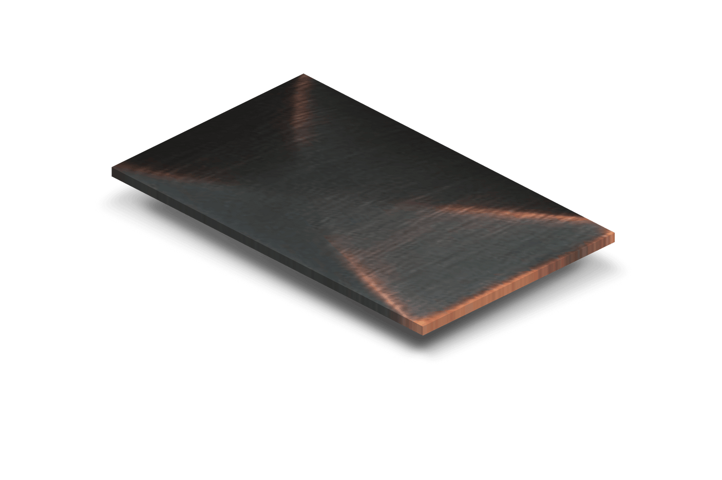 3 x 5 Oil-Rubbed Bronze Copper Sample (CS-O)