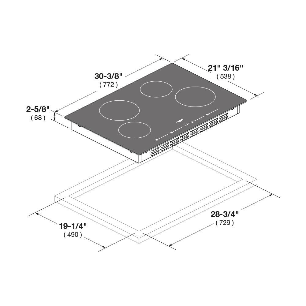 30" INDUCTION COOKTOP