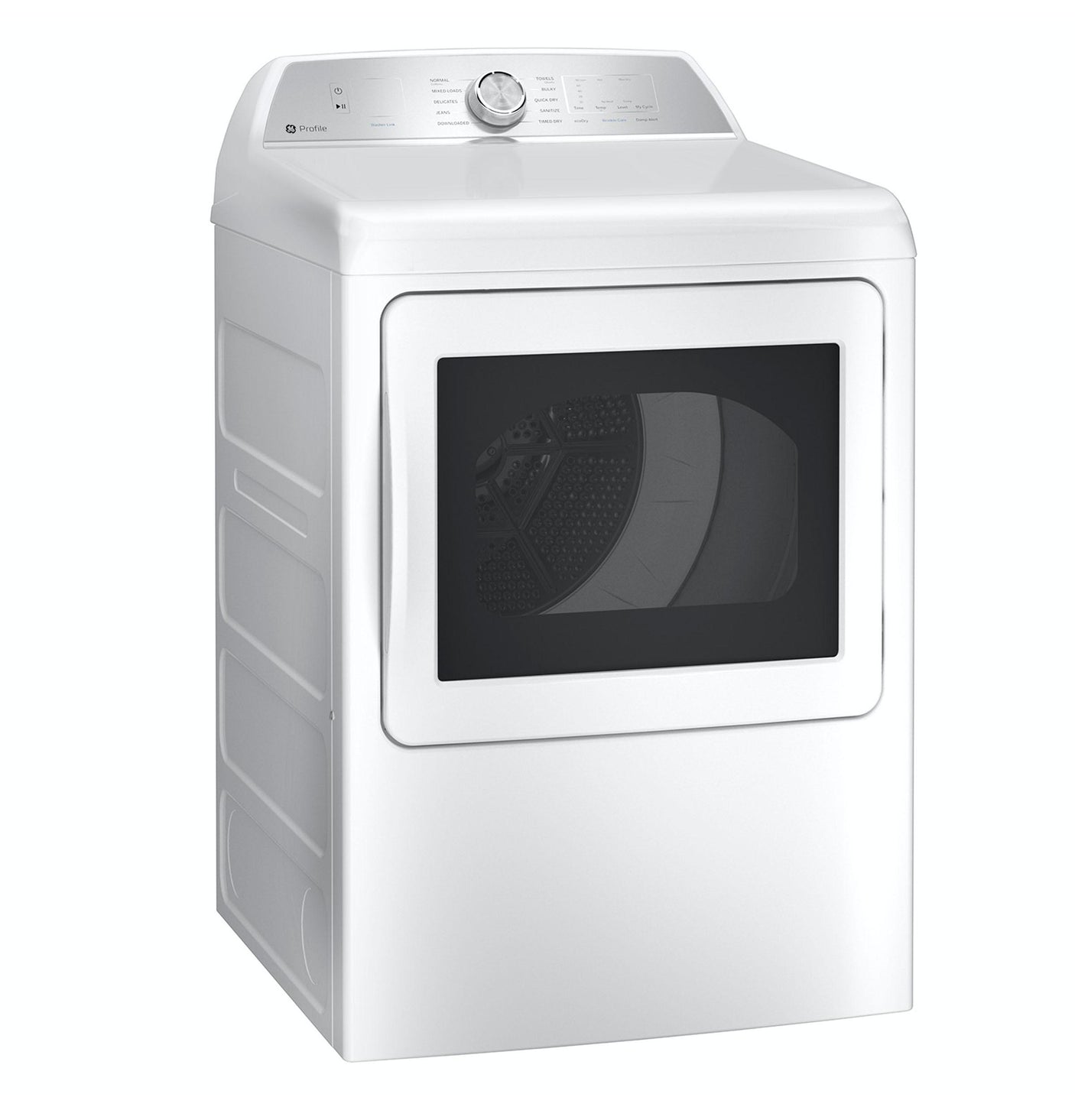 GE Profile™ ENERGY STAR® 7.4 cu. ft. Capacity aluminized alloy drum Electric Dryer with Sanitize Cycle and Sensor Dry