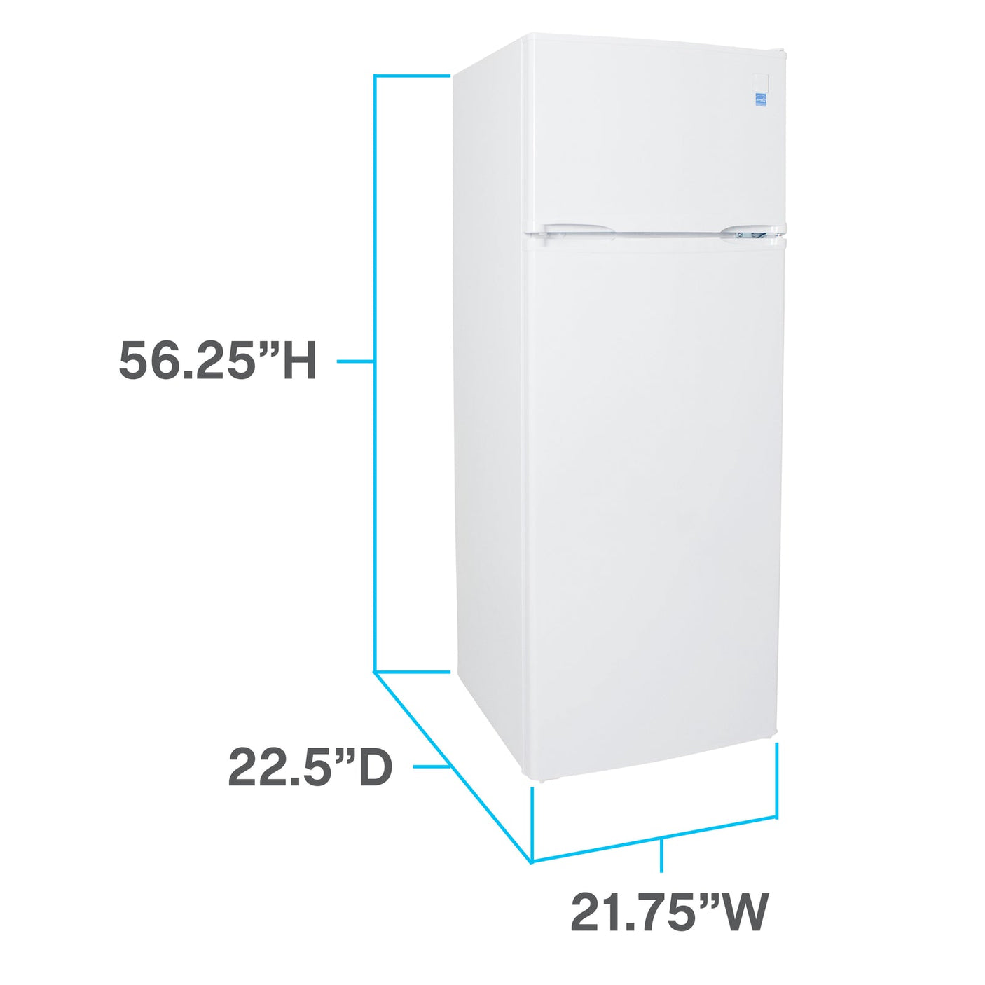 Avanti Apartment Refrigerator, 7.3 cu. ft - Stainless Steel / 7.3 cu. ft.