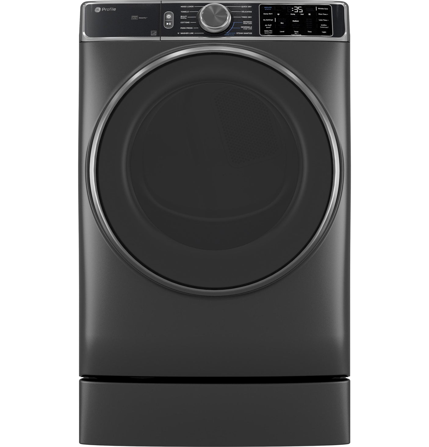 GE Profile™ ENERGY STAR® 7.8 cu. ft. Capacity Smart Front Load Electric Dryer with Steam and Sanitize Cycle