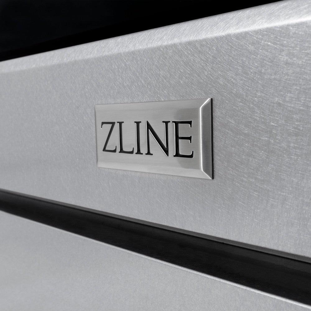 ZLINE Autograph Edition 36 in. 5.2 cu. ft. Paramount Dual Fuel Range with 6 Burner Gas Cooktop and Electric Convection Oven in DuraSnow' Stainless Steel with Polished Gold Accents (SDRSZ-36-G)